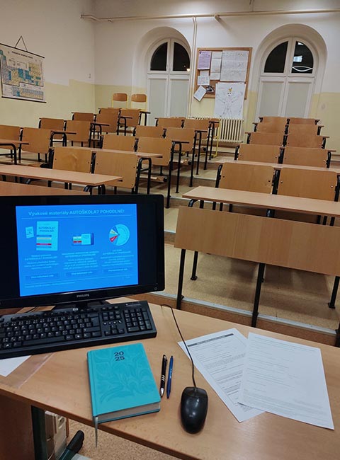 Učebna autoškoly LUKAS - Děčín